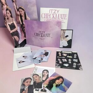 ITZY Checkmate Album Inclusions Set‎ No CD Photobook Photocards Stickers Kpop